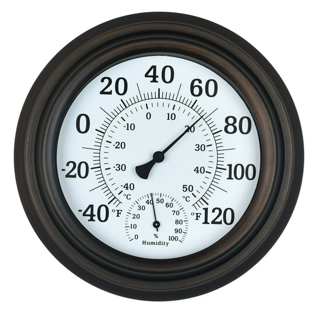 15" x 2.5" Big & Bold Inside or Outside Thermometer Garden Thermometer E1